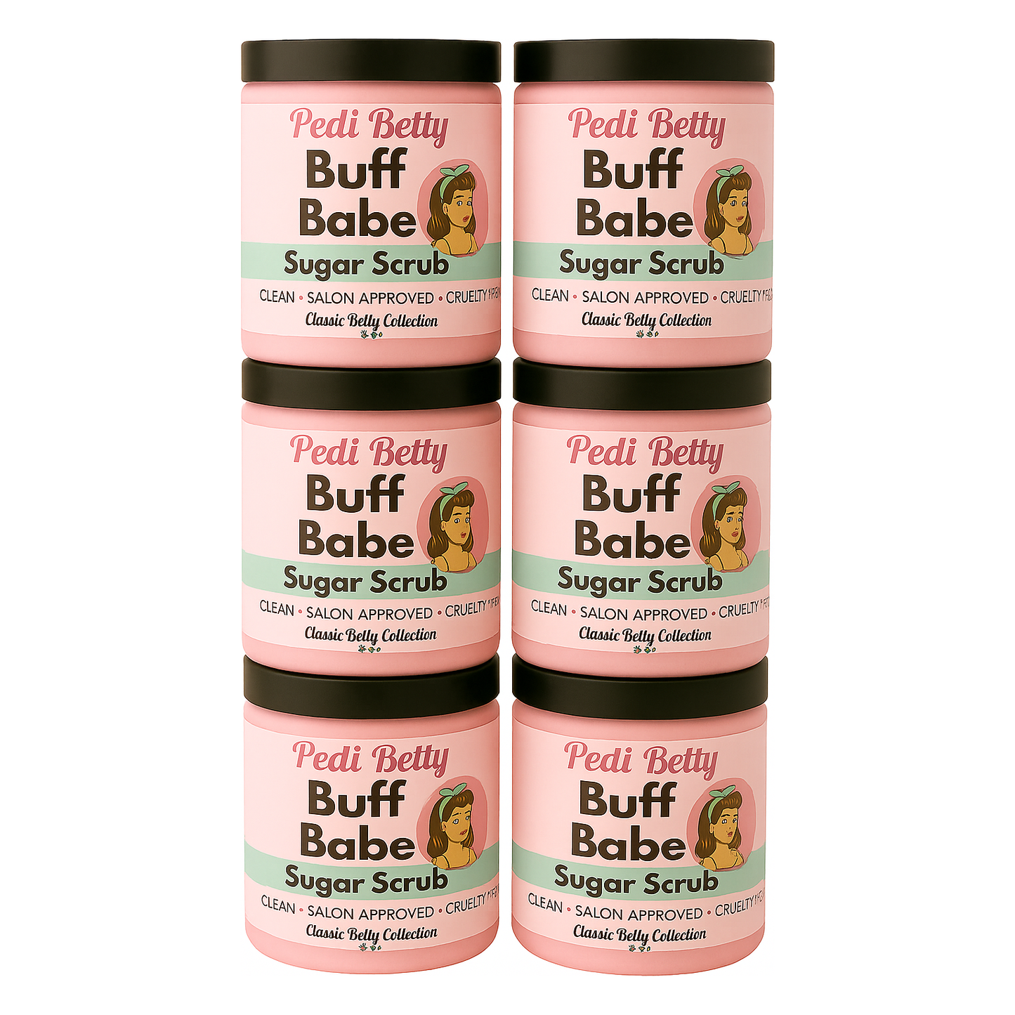 Buff Babe Foot Scrub 12 Pack Retail Bundle