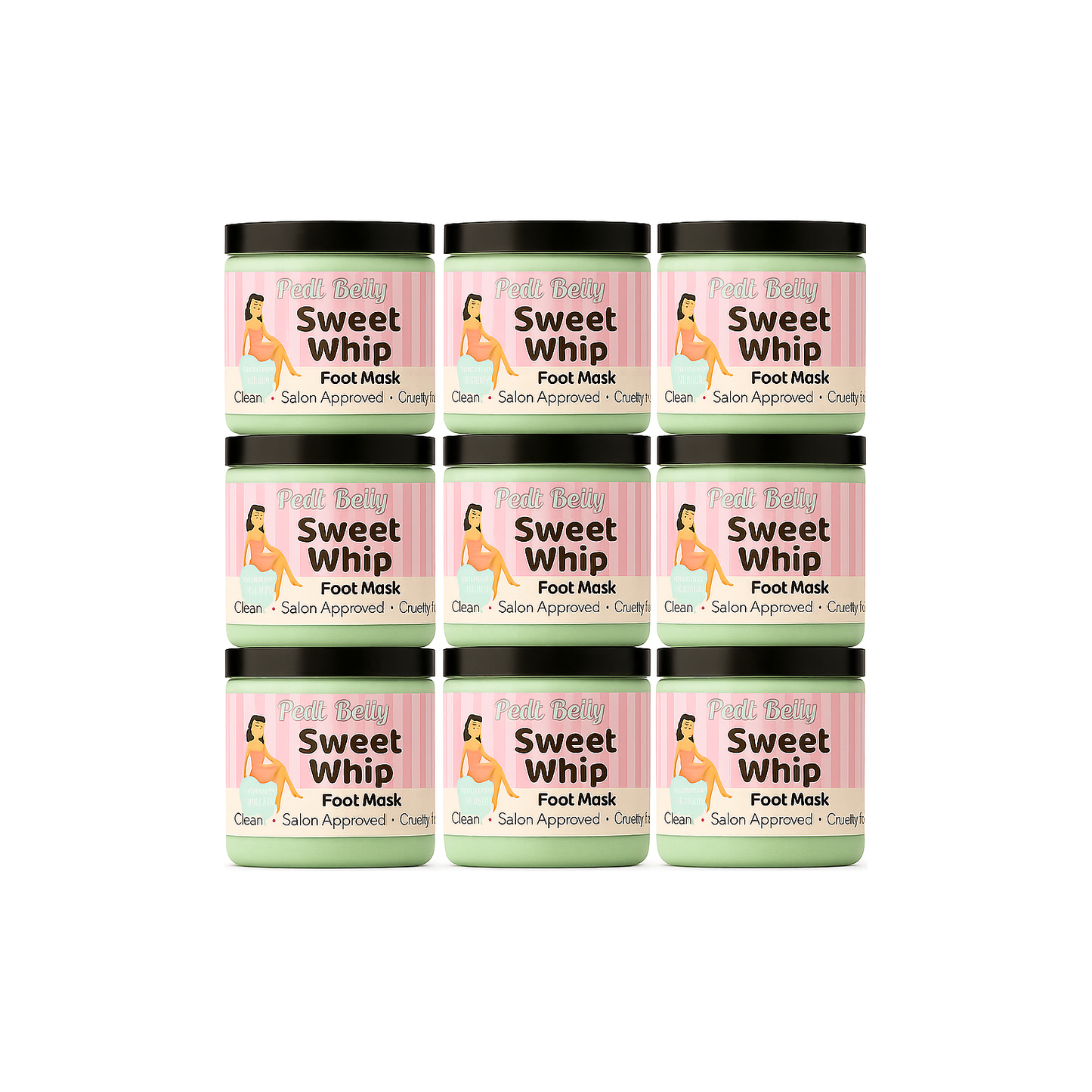 Sweet Whip Foot Mask 12 Pack Retail Bundle