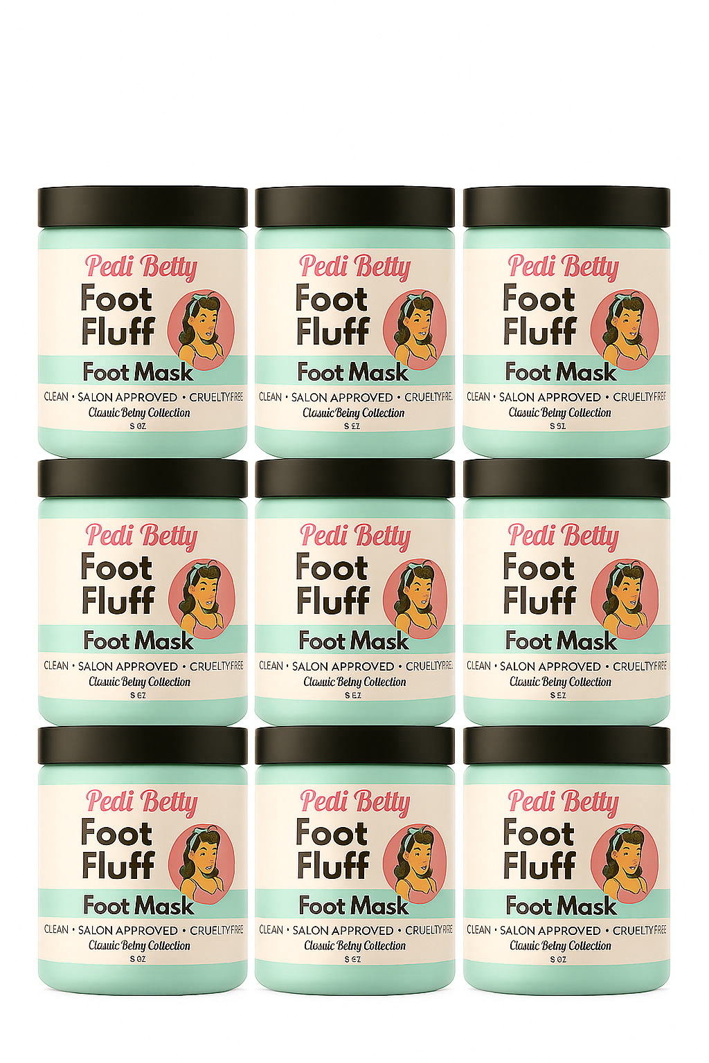 Foot Fluff Mask 12 Pack Retail Bundle