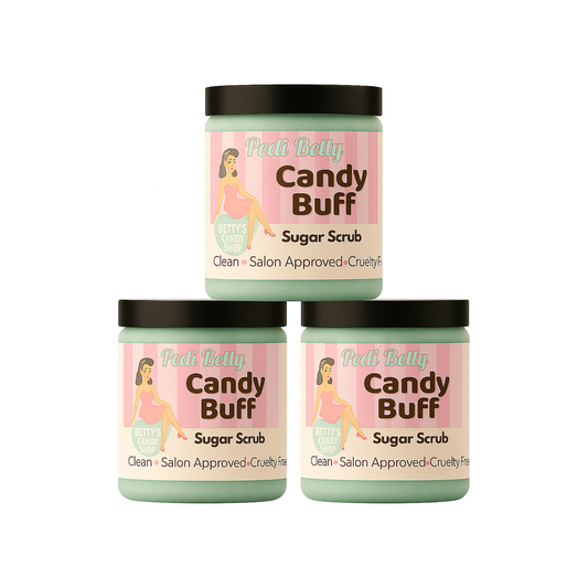 Candy Buff Foot Scrub 12 pack Retail Bundle