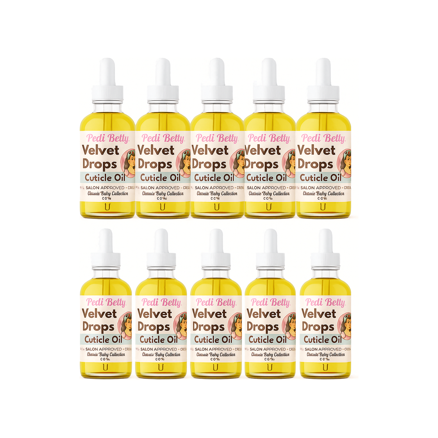 Velvet Drops Cuticle Oil 12 Pack Retail Bundle